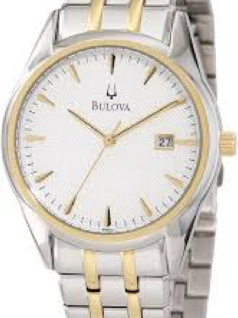 Bulova Men's Sutton Two-Tone Stainless Steel Bracelet Watch 40mm nwt - Picture 2 of 8